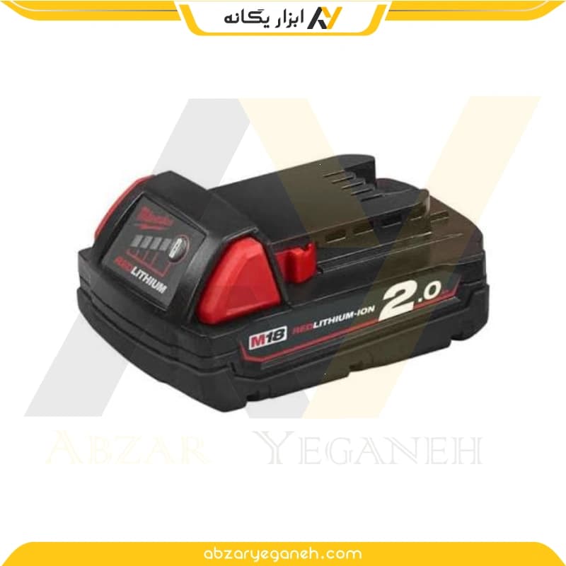باتری میلواکی M18B2 قدرت باتری 18 ولت 2 آمپر