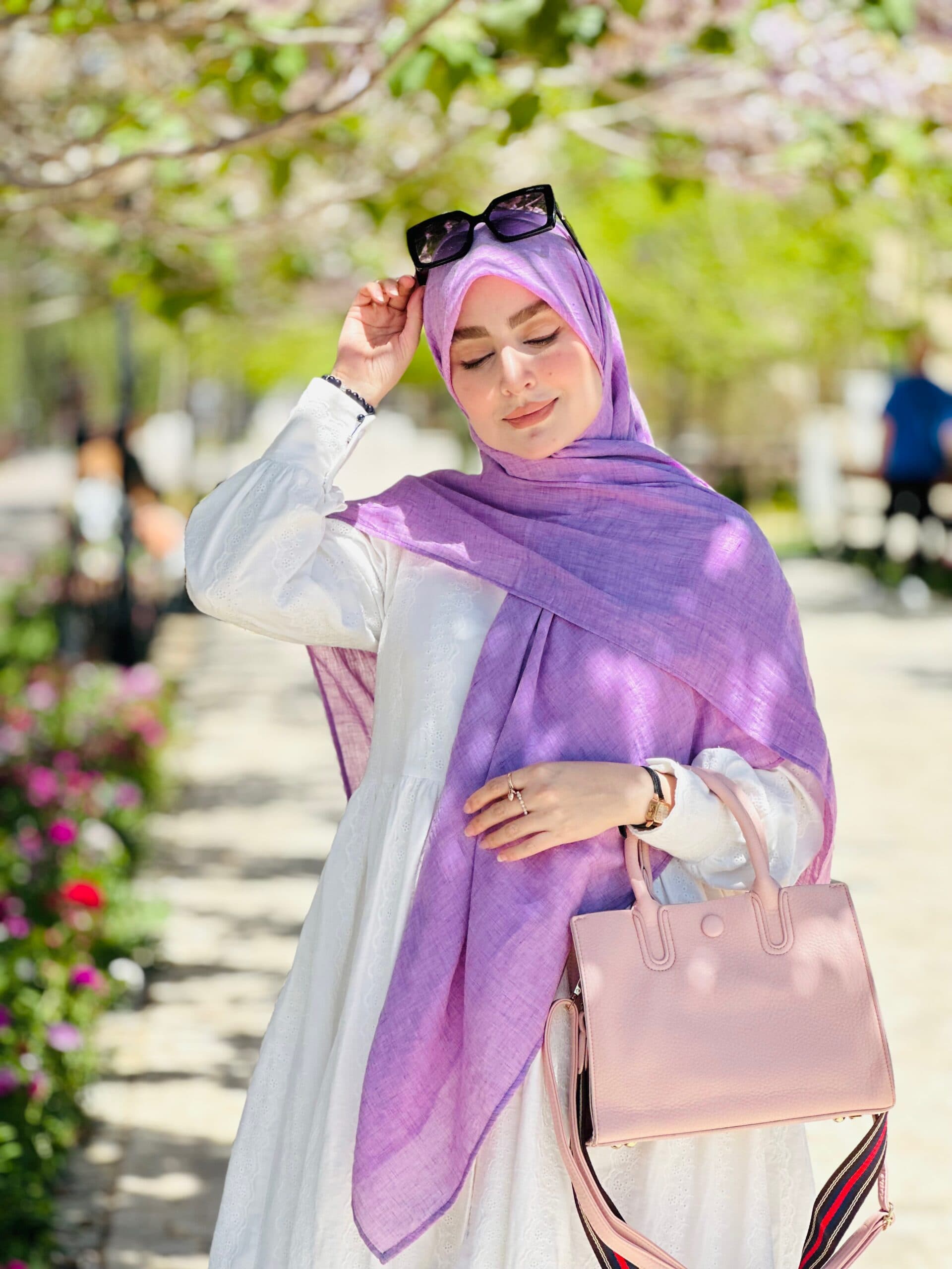 روسری وال نخی یاسی