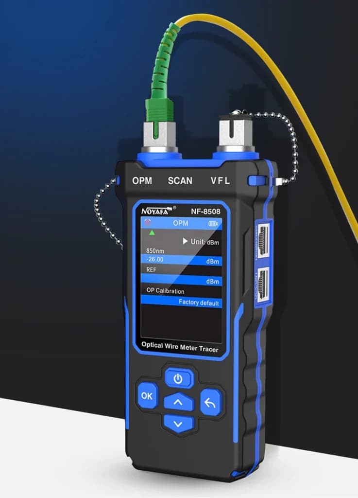 NOYAFA NF-8508 تستر شبکه، فیبر نوری و زوج یاب نویافا — تصویر ۹