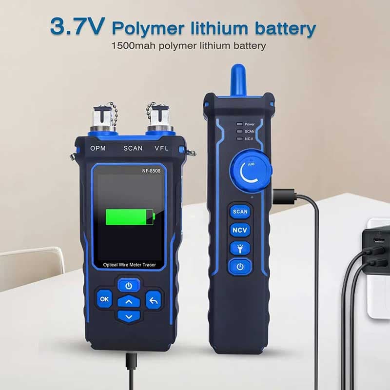 NOYAFA NF-8508 تستر شبکه، فیبر نوری و زوج یاب نویافا — تصویر ۱۰