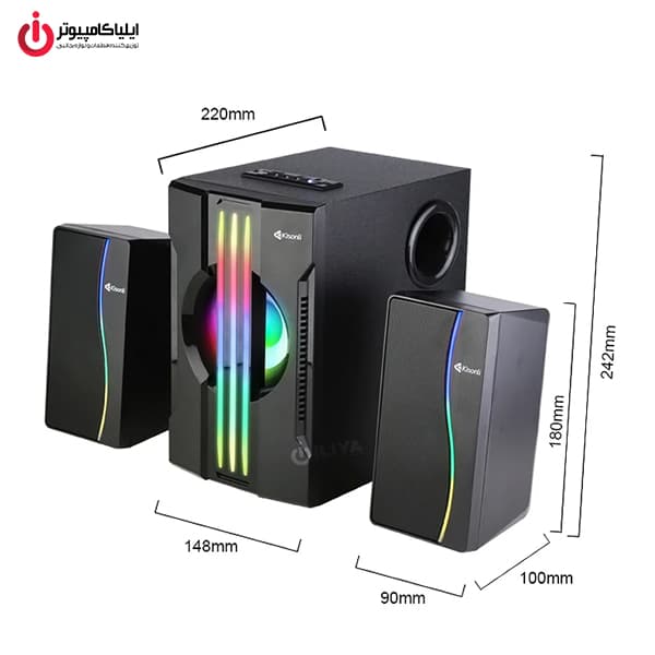 اسپیکر دسکتاپ کیسونلی مدل Kisonli TM-9100A — تصویر ۸