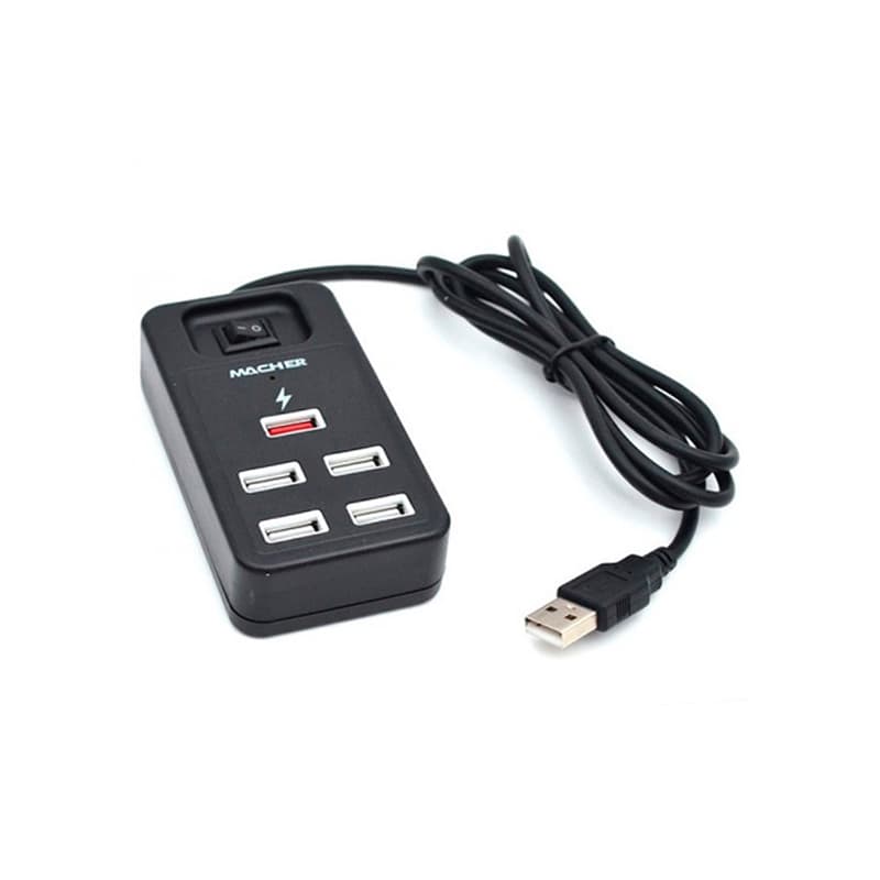 هاب 1+4 پورت USB2.0 مچر مدل Macher MR-212