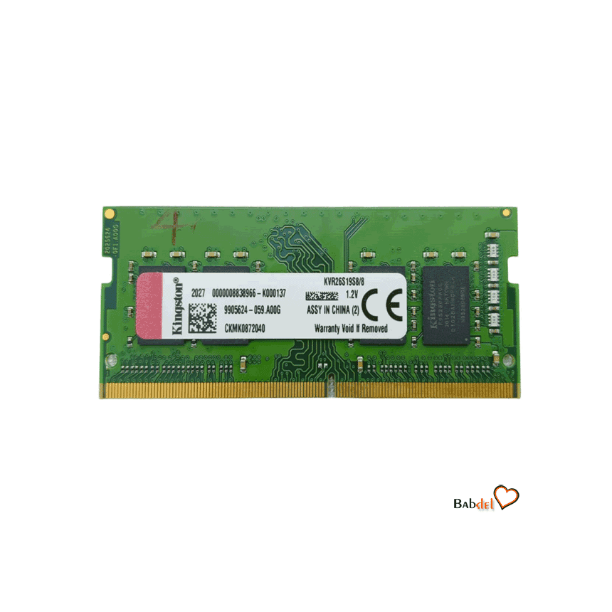 رم لپ تاپ 8 گیگابایت کینگستون RAM KINGSTON 12800s DDR3L 1600Mhz — تصویر ۲