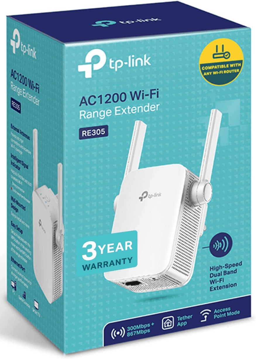 رنج اکستندر توسعه دهنده شبکه بی‌سیم AC1200 تی پی لینک TPLINK RE305 — تصویر ۵