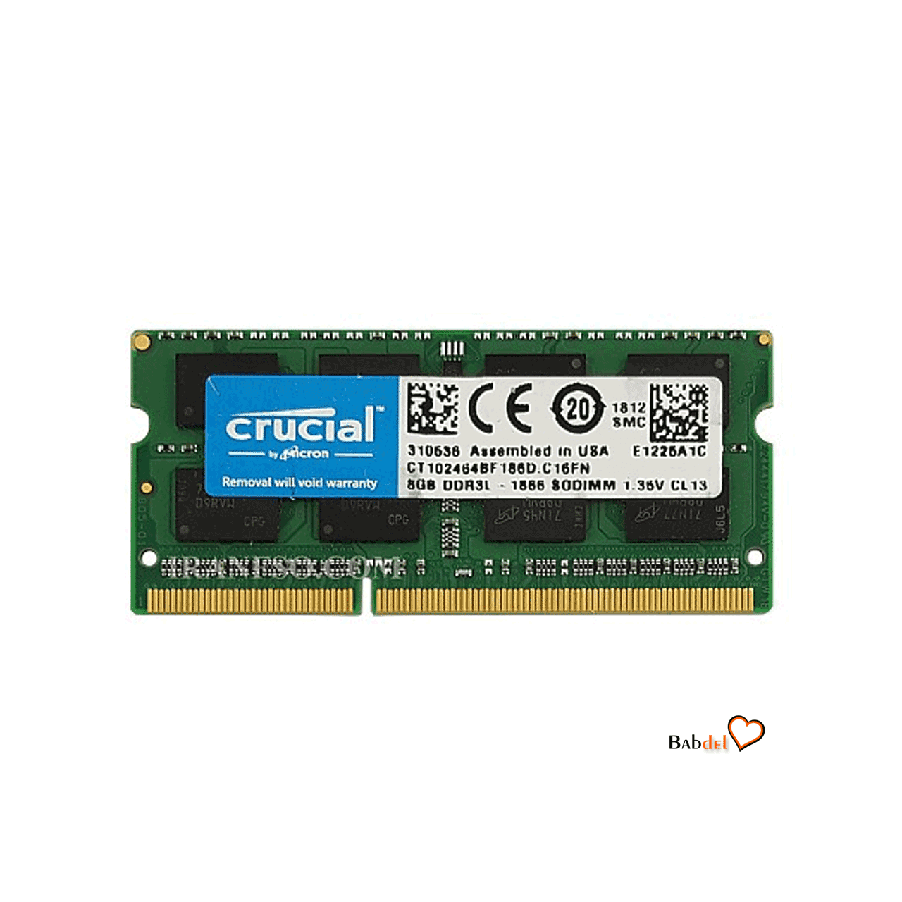 رم لپ تاپ 8 گیگابایت کروشیال RAM Crucial 8G 1600Mhz DDR3L — تصویر ۴