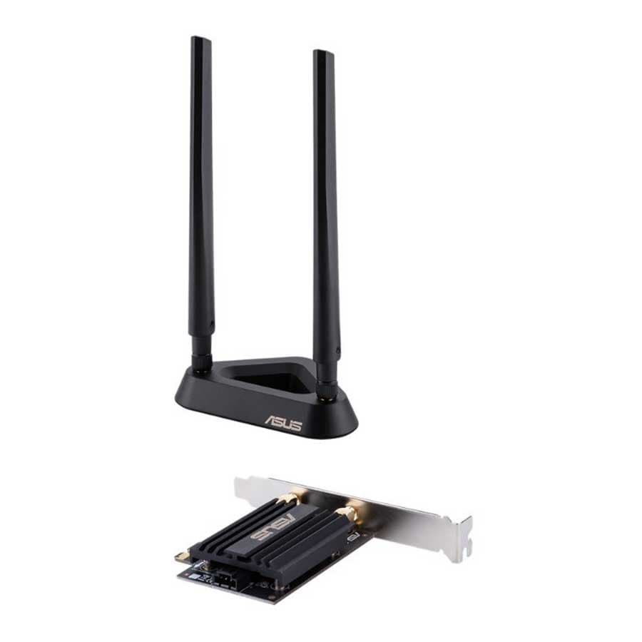 کارت شبکه بیسیم و دوباند AX3000 WiFi6 ایسوس مدل Asus PCE-AX58BT — تصویر ۸