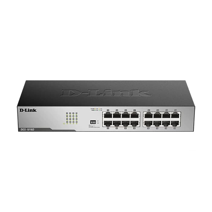 سوئیچ 16 پورت گیگابیتی و رکمونت دی لینک مدل DLINK DGS-1016D — تصویر ۲
