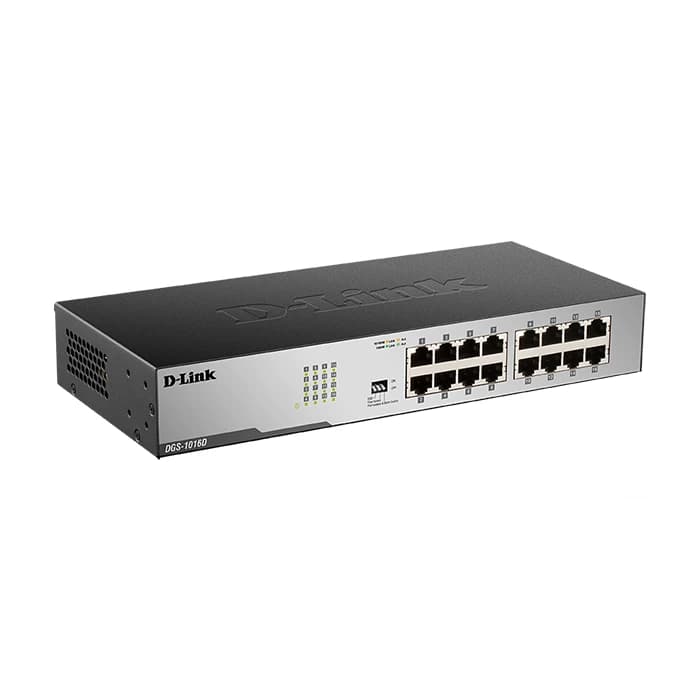 سوئیچ 16 پورت گیگابیتی و رکمونت دی لینک مدل DLINK DGS-1016D — تصویر ۳