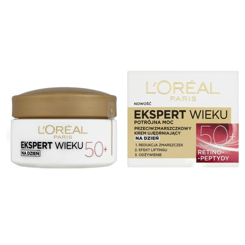 کرم ضد چروک روز لورآل مدل Ekspert Wieku +50 حجم 50 میلی لیتر — تصویر ۲