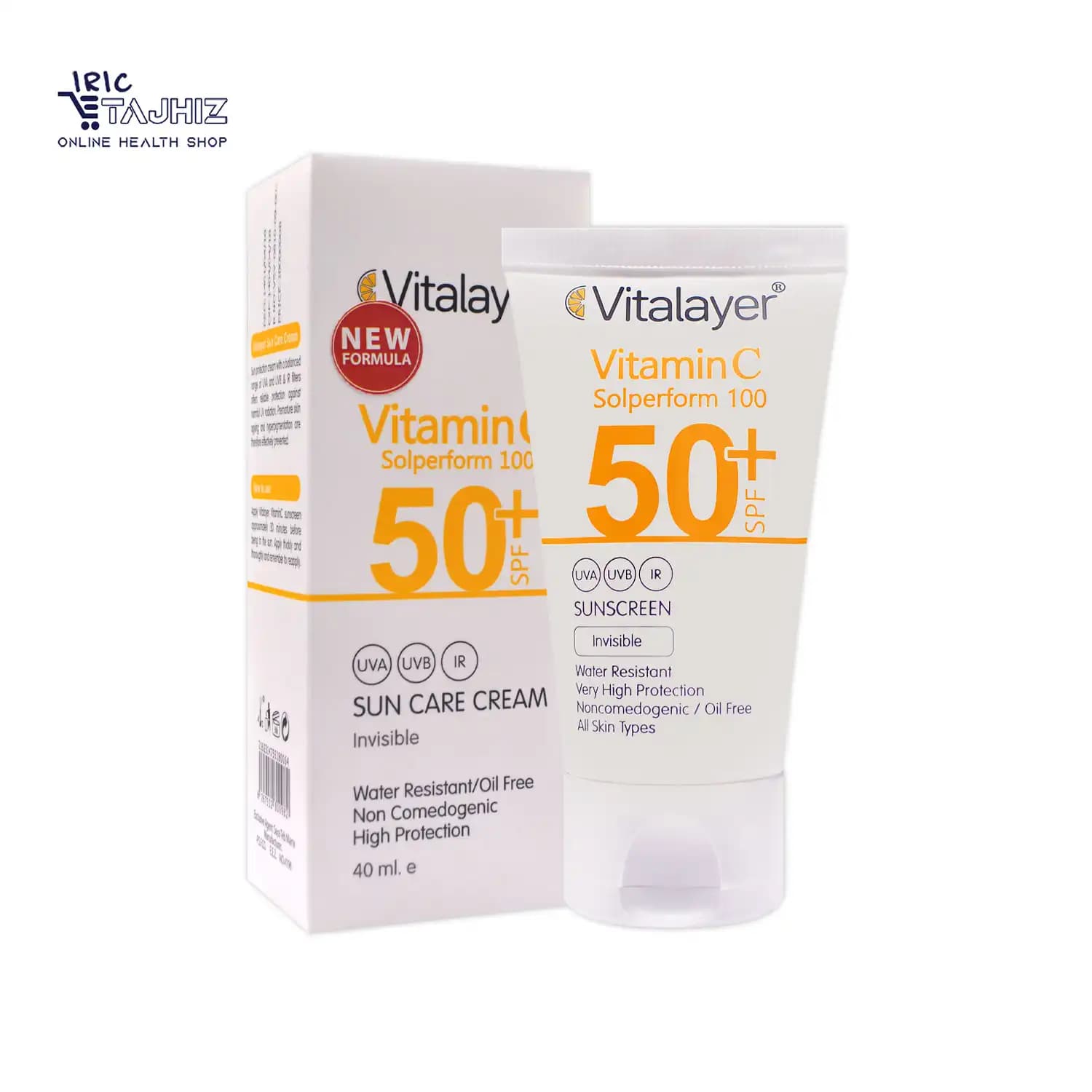کرم ضد آفتاب بی رنگ ویتامین سی SPF50 ویتالیر Vitalayer — تصویر ۳