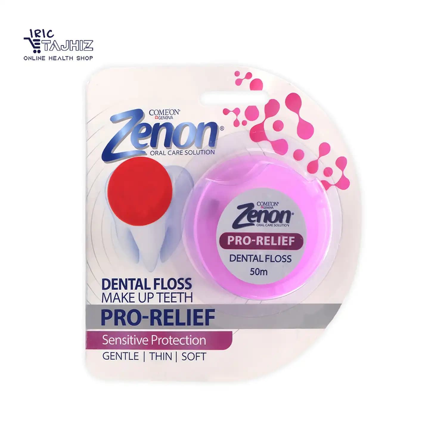 نخ دندان حساس زنون Zenon مدل Pro Relief طول 50 متر