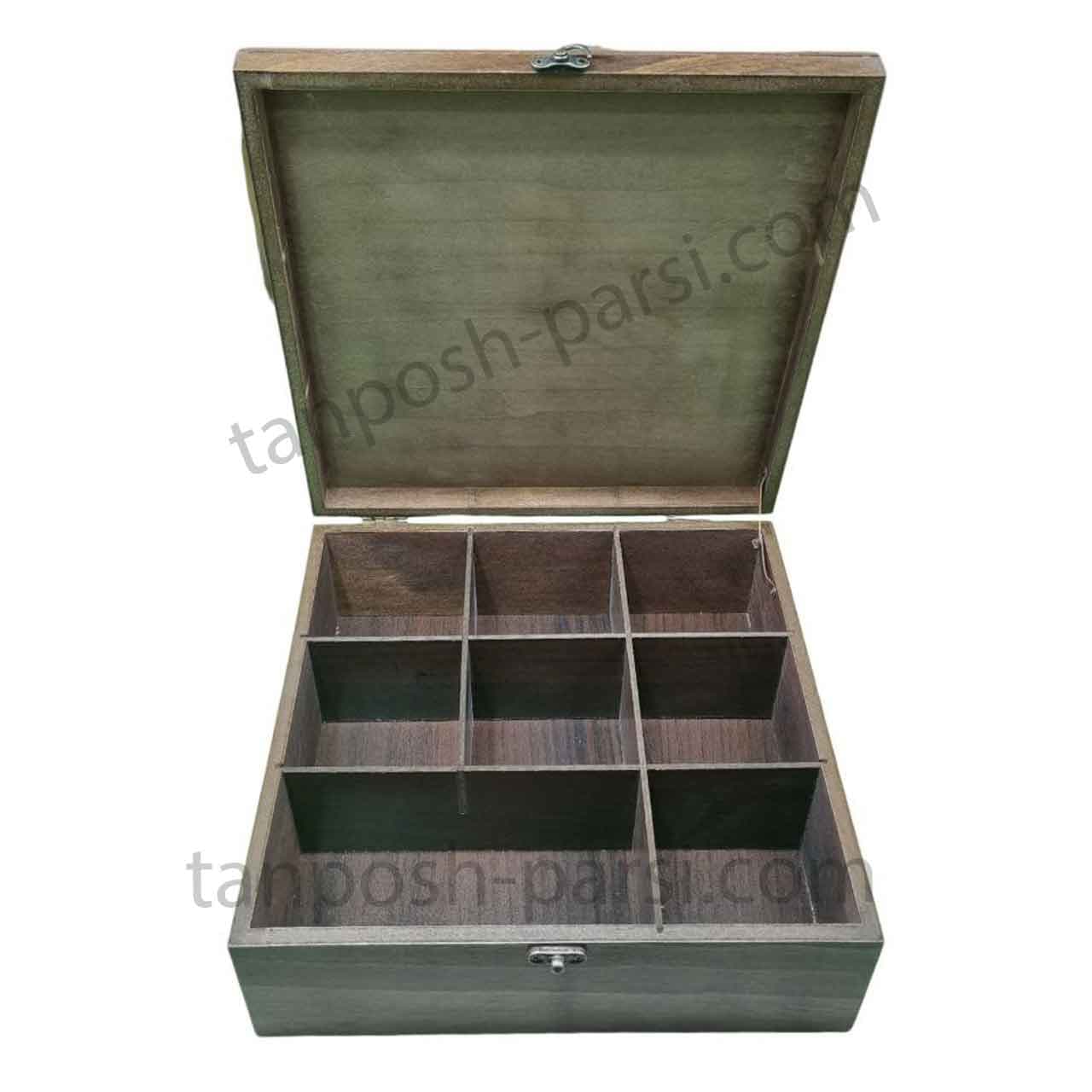 جعبه چای و دمنوش 30 در 30 سانت طرح نصیرالملک — تصویر ۶