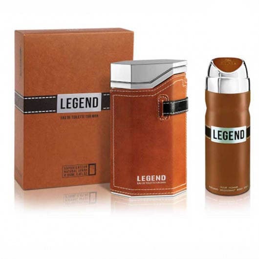 ست ادو تویلت مردانه لجند قهوه ای امپر همراه با اسپری legend حجم 100 میلی لیتر — تصویر ۵