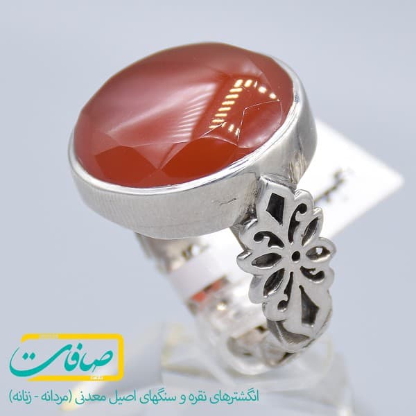 انگشتر عقیق یمنی مردانه «کد 1924»