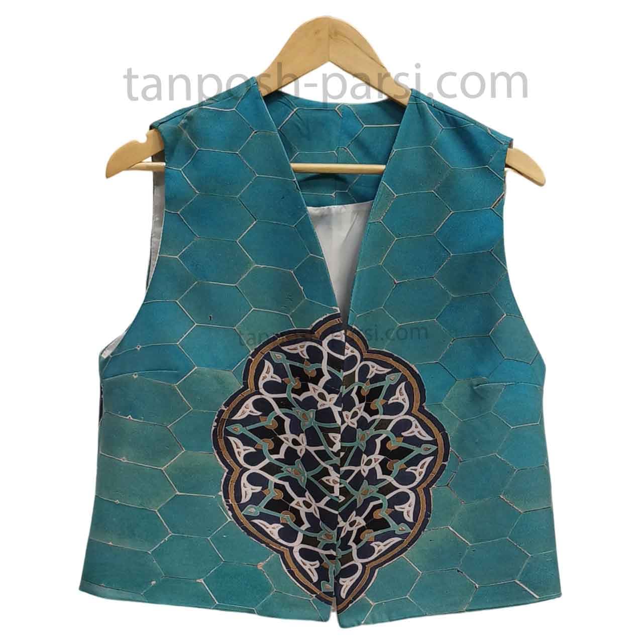 جلیقه – وست زنانه طرح مسجد جامع یزد — تصویر ۲