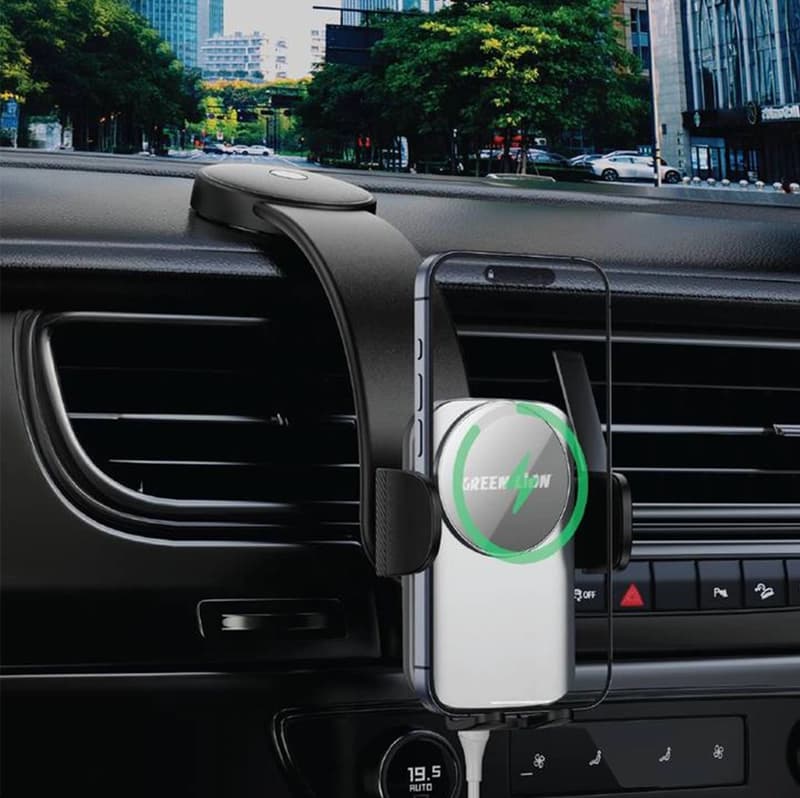 هولدر موبایل و شارژر وایرلس موبایل گرین لاین مدل Flex Charge Pro — تصویر ۴