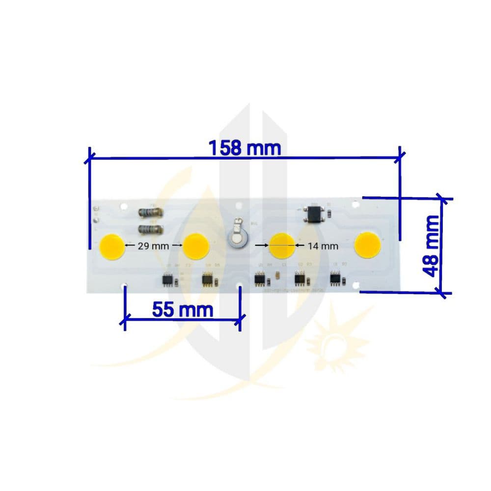 چیپ 50 وات 48*158 میلی‌متر برق مستقیم cob 50w 220V — تصویر ۷
