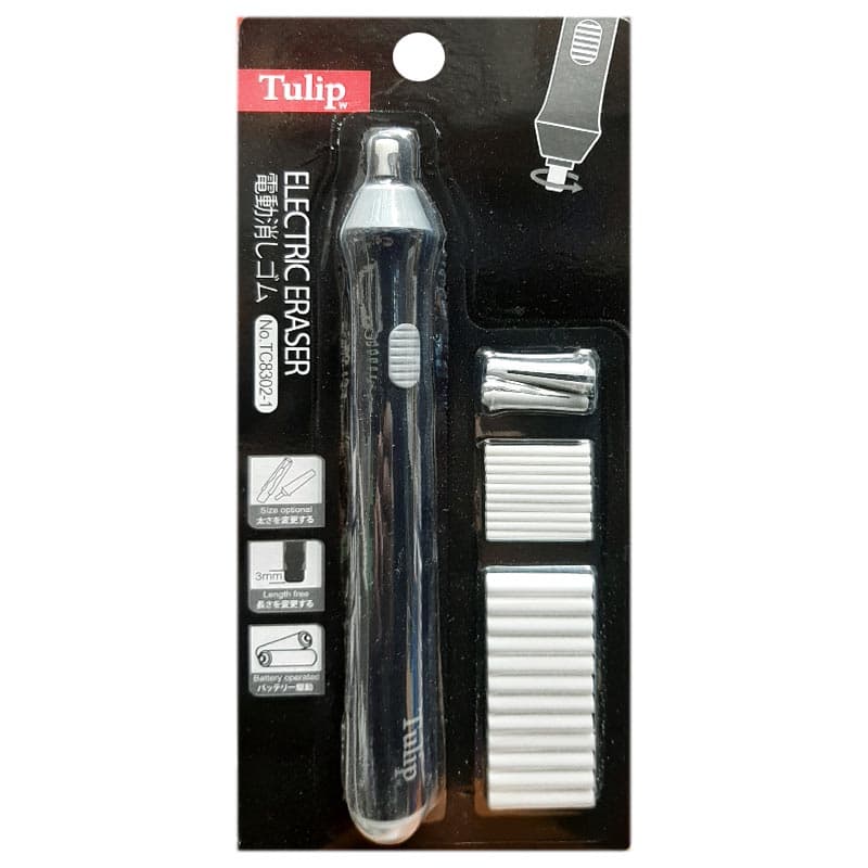 پاک کن برقی دو سر تولیپ Tulip TC8302-1 به همراه پاک کن یدک