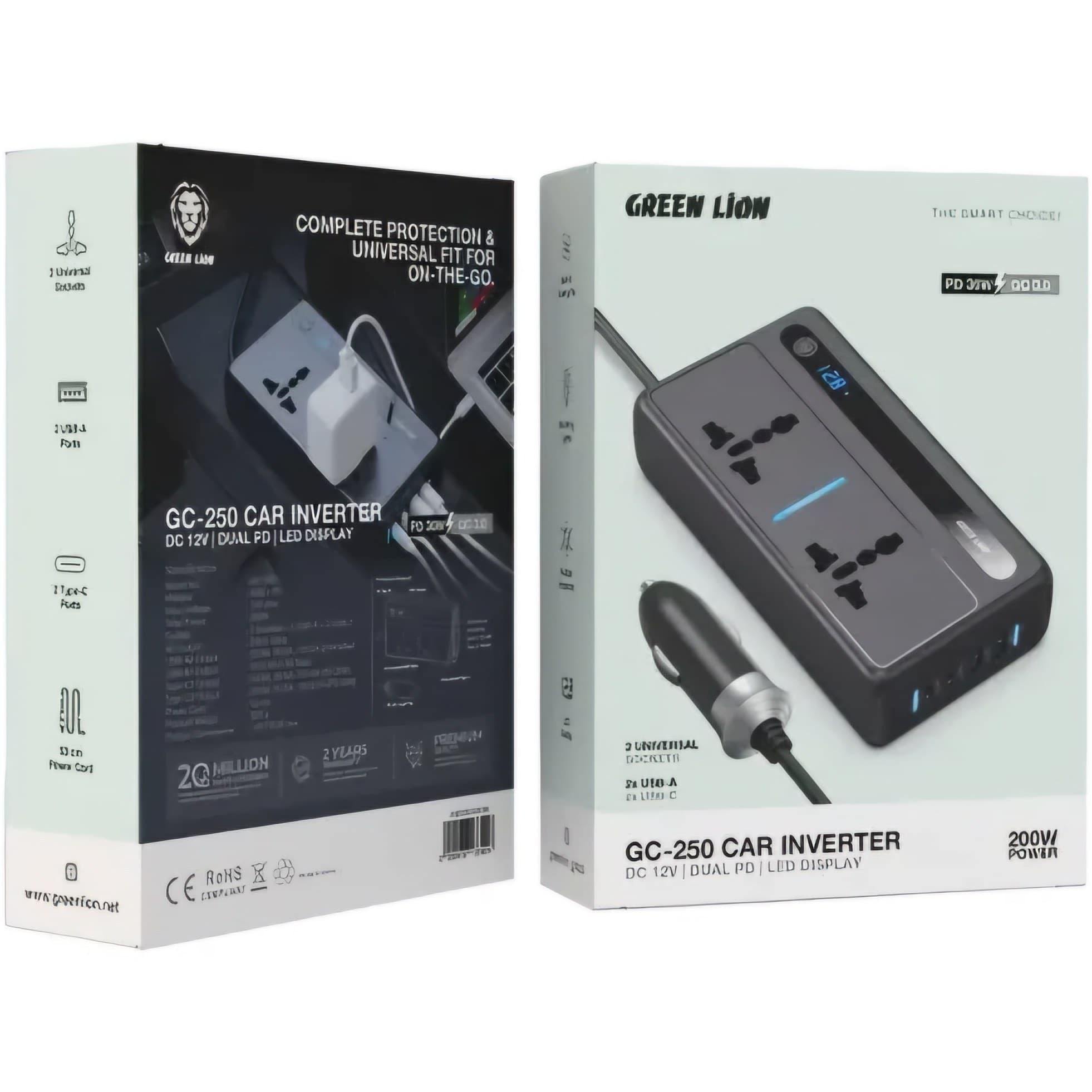 مبدل برق اینورتر 200 وات گرین لاین مدل GC-250 — تصویر ۴