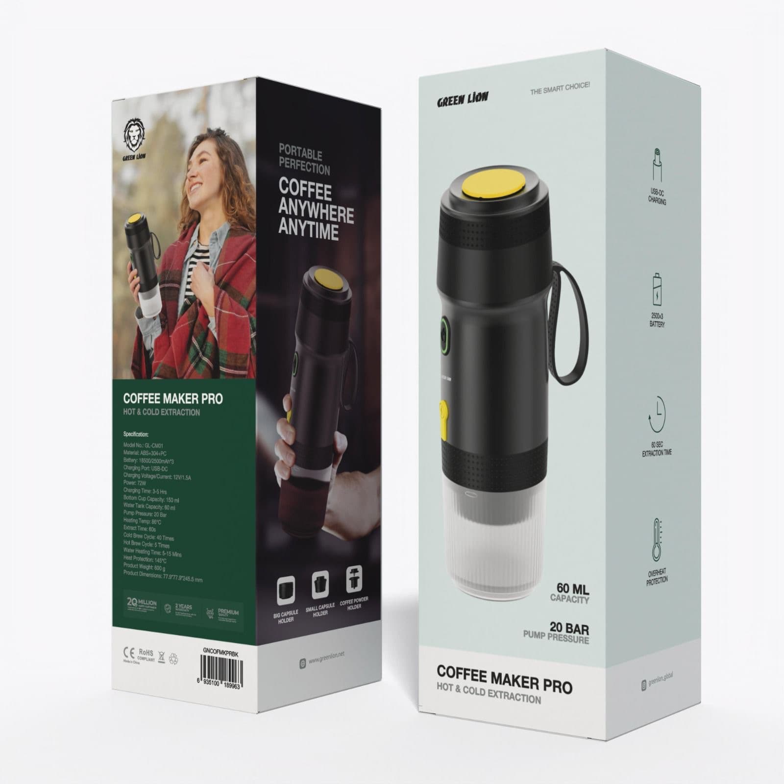 اسپرسو ساز مسافرتی گرین لاین مدل Coffee Maker Pro — تصویر ۳