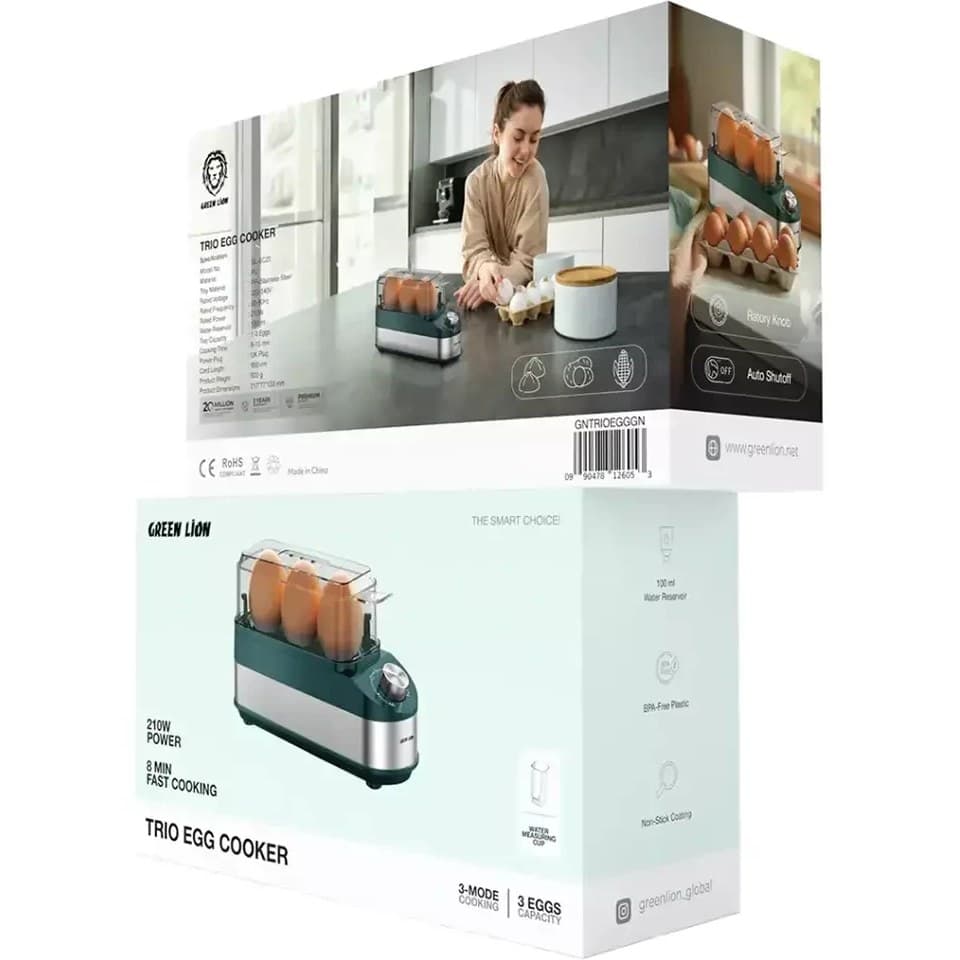 تخم مرغ پز گرین لاین مدل Trio Egg Cooker — تصویر ۵