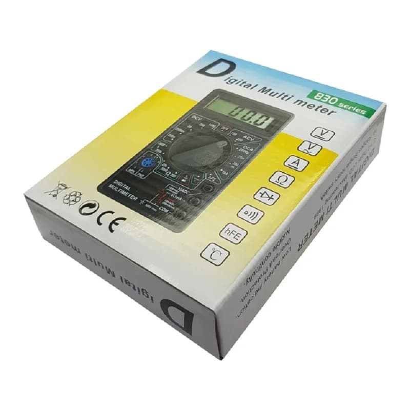 مولتی متر دیجیتالی DT-830D مشکی — تصویر ۵