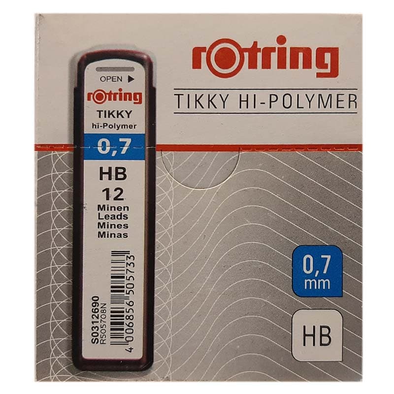 نوک اتود 0.7 روترینگ مدل Rotring Hi Polymer بسته 10 عددی
