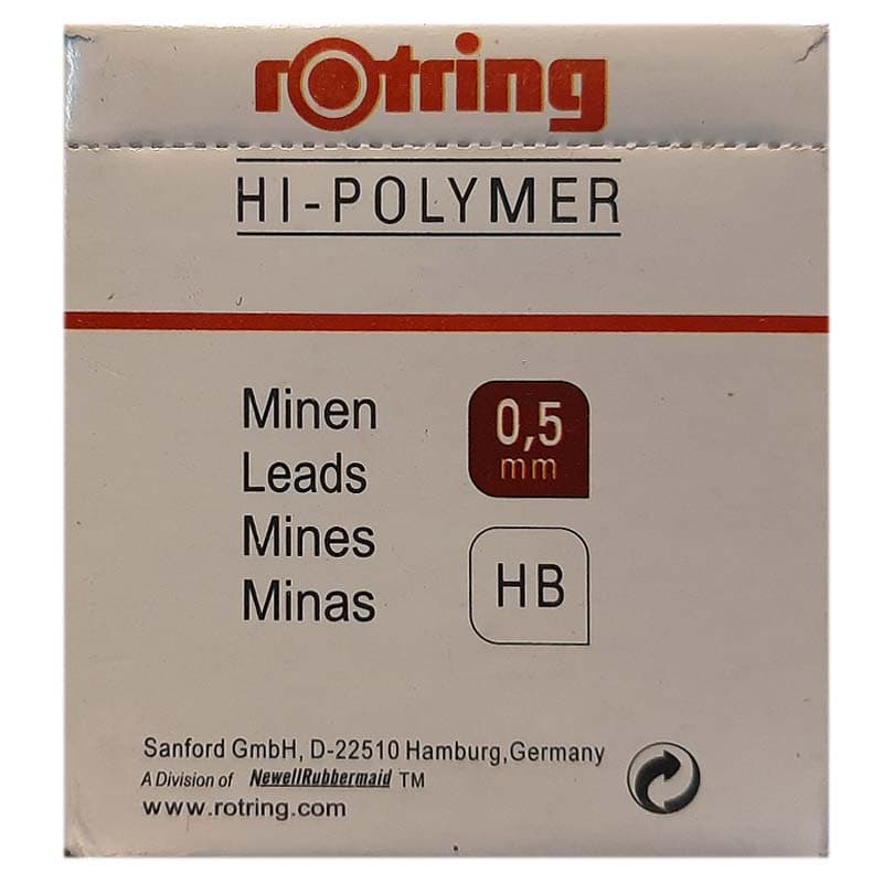 نوک اتود 0.5 روترینگ مدل Rotring Hi Polymer بسته 10 عددی — تصویر ۷