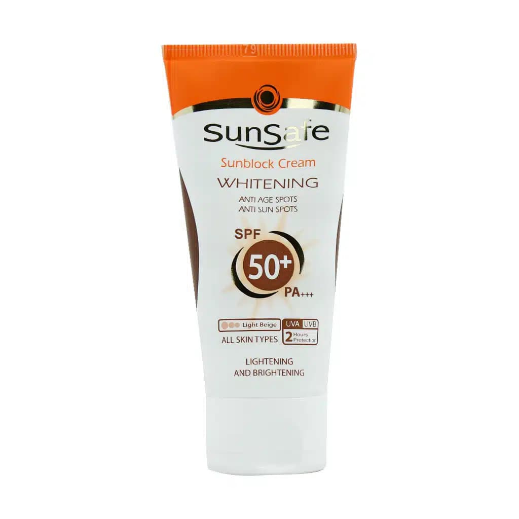 کرم ضد آفتاب روشن کننده +SPF50 سان سیف — تصویر ۵