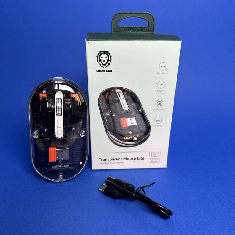 موس گرین لاین مدل Green Lion Transparent Mouse Lite — تصویر ۳