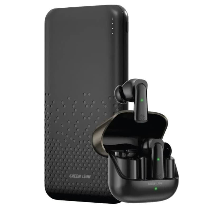 هندزفری بلوتوثی به همراه پاوبانک گرین لاین مدل Green Lion Rome & Earbuds
