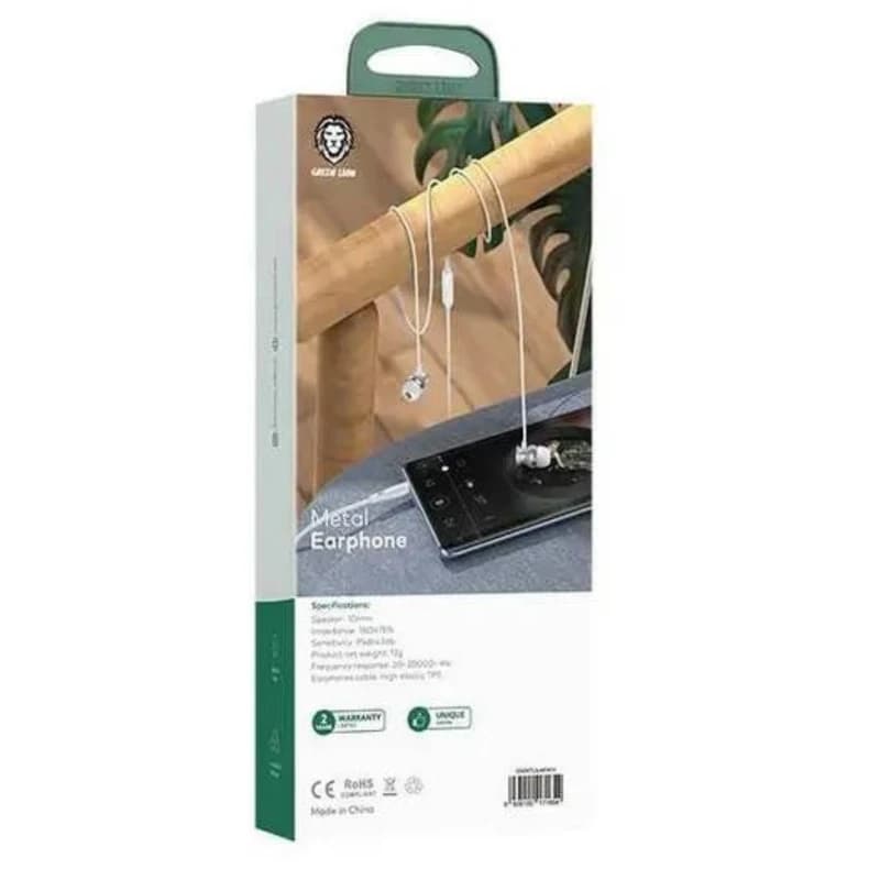هندزفری سیمی گرین لاین مدل Green Lion Metal — تصویر ۷