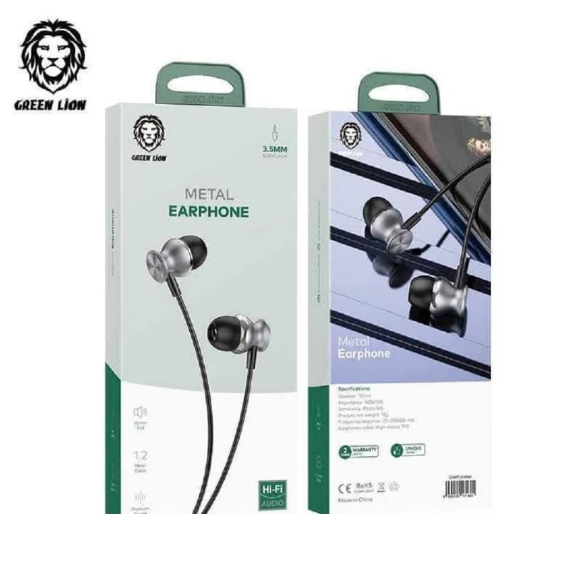 هندزفری سیمی گرین لاین مدل Green Lion Metal