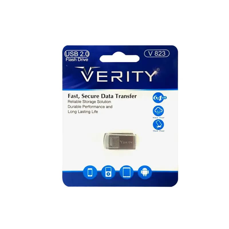فلش وریتی مدلverity | V823 USB2.0 ظرفیت 64 گیگابایت — تصویر ۳
