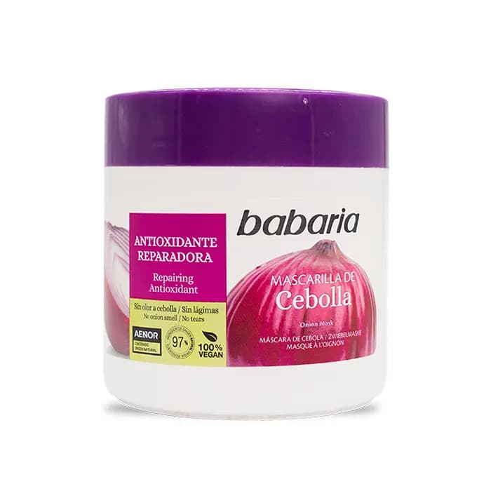ماسک مو ترمیم کننده باباریا Babaria حاوی عصاره پیاز قرمز 400 میل — تصویر ۱۲