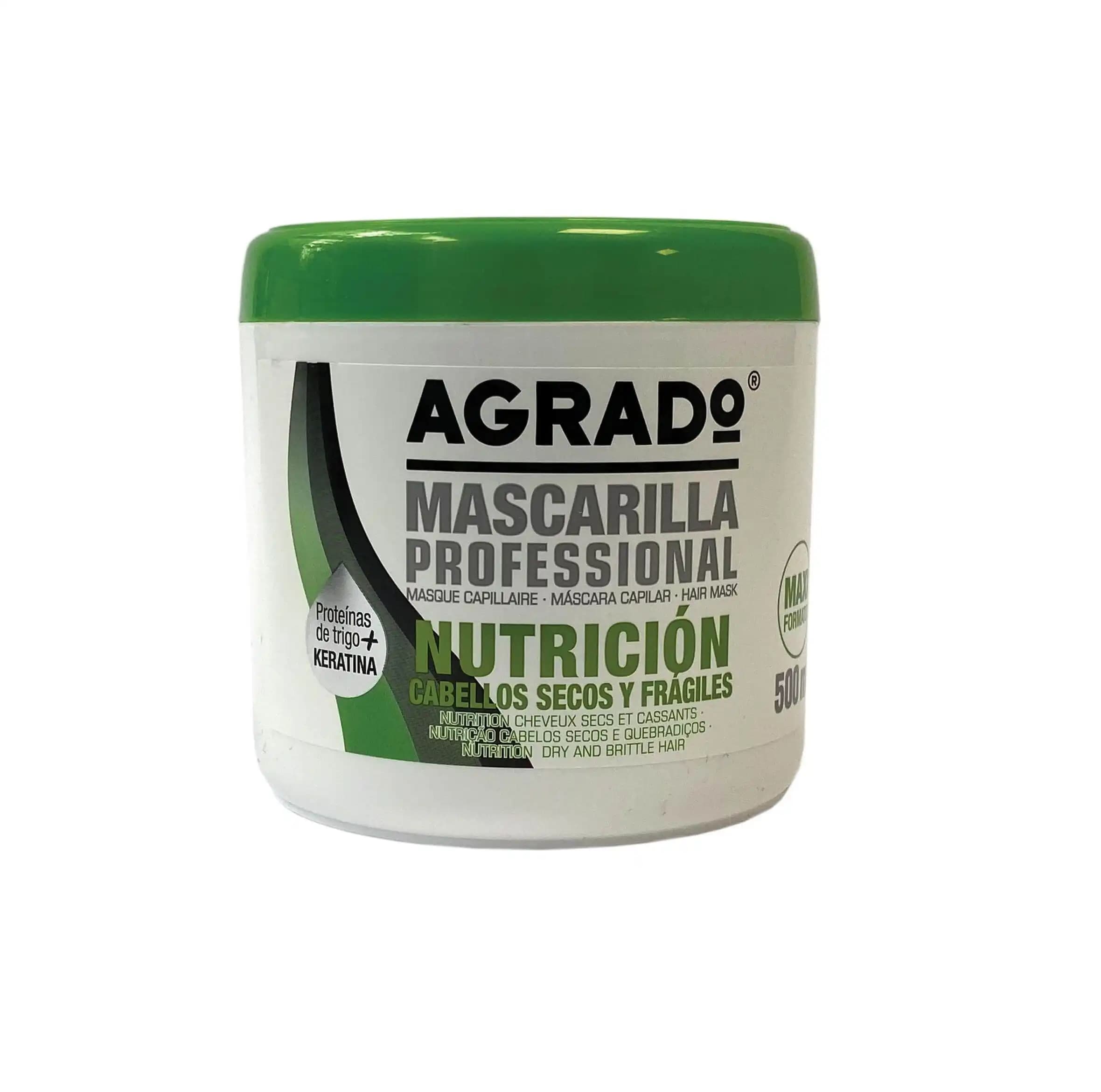 ماسک مو تقویت کننده آگرادو AGRADO مدل NUTRICION حجم 500 میل — تصویر ۲
