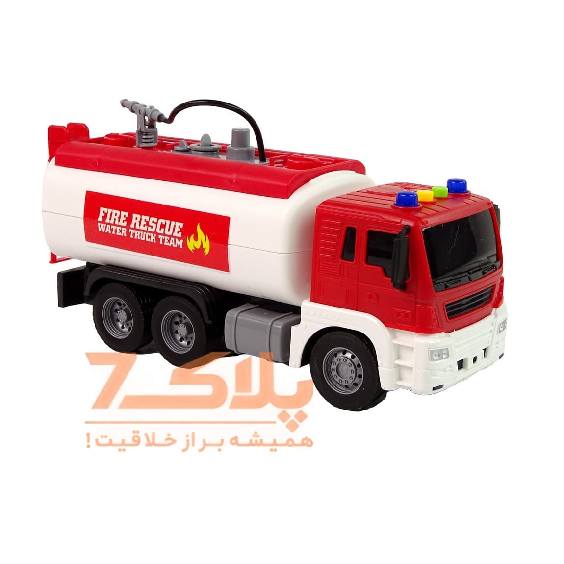 ماشین بازی مدل کامیون تانکر طرح آتشنشانی کد 550