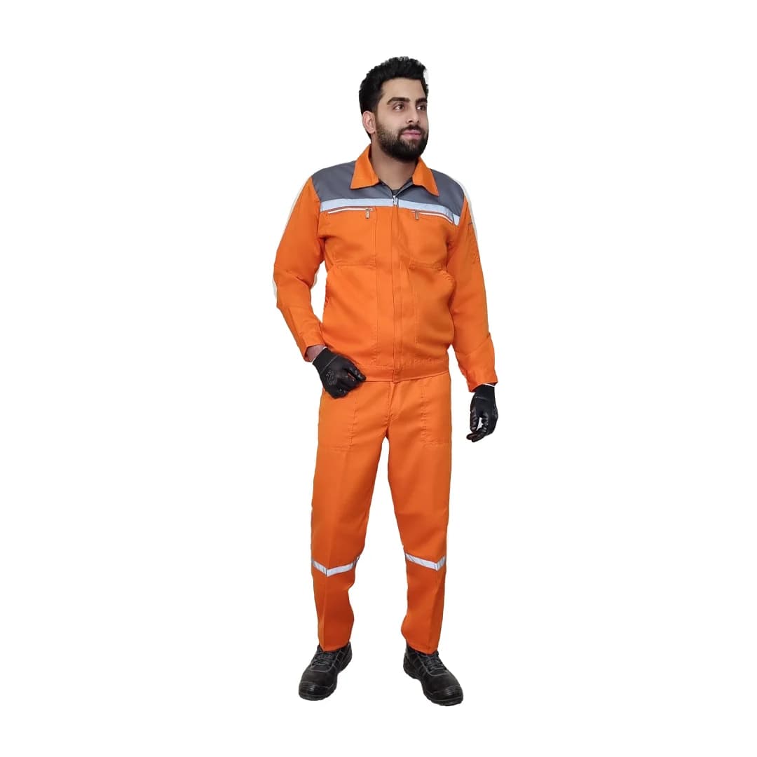 لباس کار مردانه شبرنگ دار کد 499