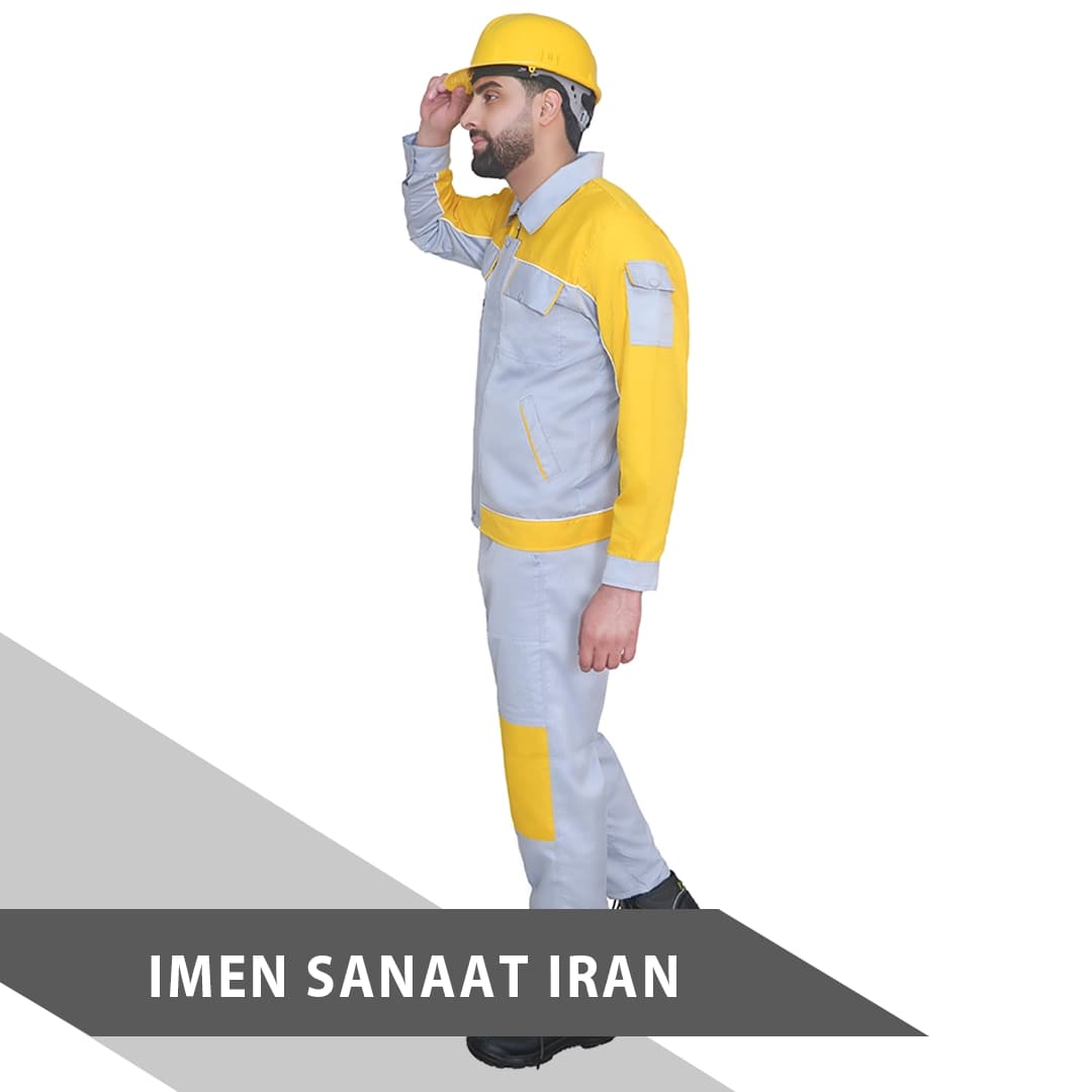 لباس کار آنکو رنگ زرد استخونی کد 235 — تصویر ۴