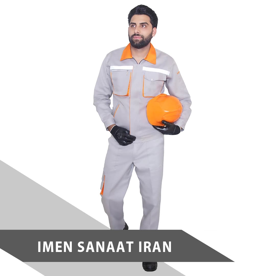 لباسکار سفارشی استخونی نارنجی دو جیبدار کد 1122
