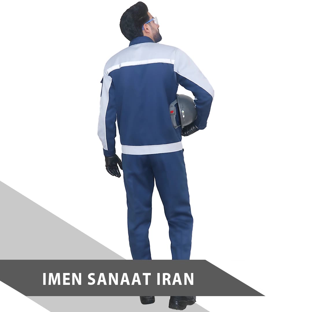 لباس کار آنکو رنگ سرمه ای ابی کد 943 — تصویر ۳