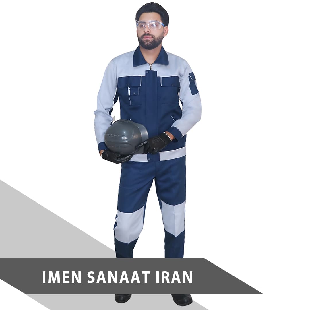 لباس کار آنکو رنگ سرمه ای ابی کد 943