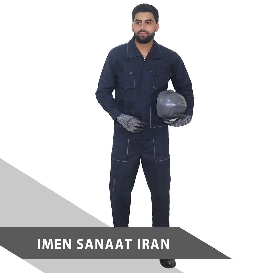 لباس کار مدل ست ورک طوسی تیره کد 1103 — تصویر ۵