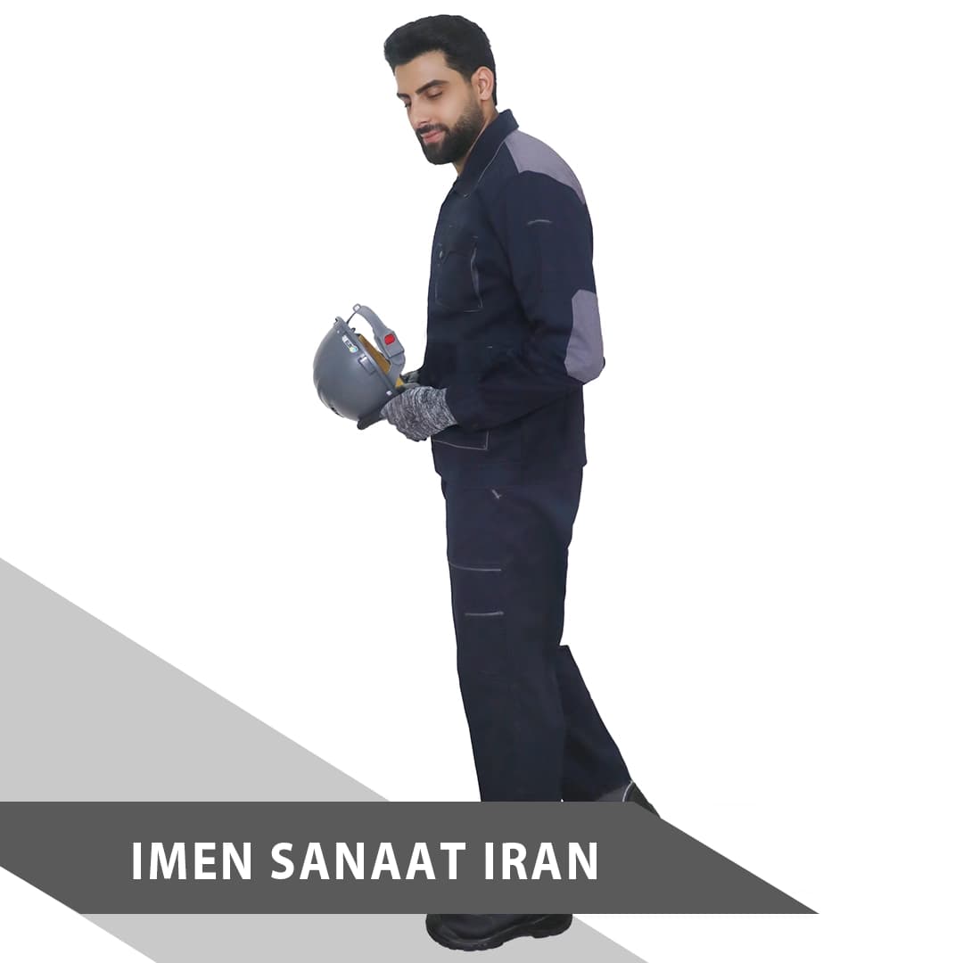 لباس کار مدل ست ورک طوسی تیره کد 1103 — تصویر ۷