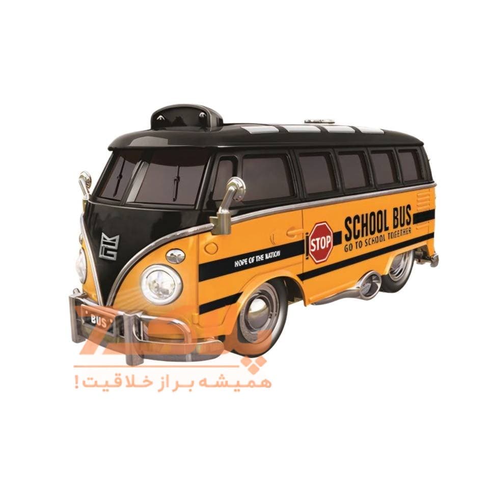 ماشین بازی مدل اتوبوس مدرسه کلاسیک دودزا — تصویر ۲