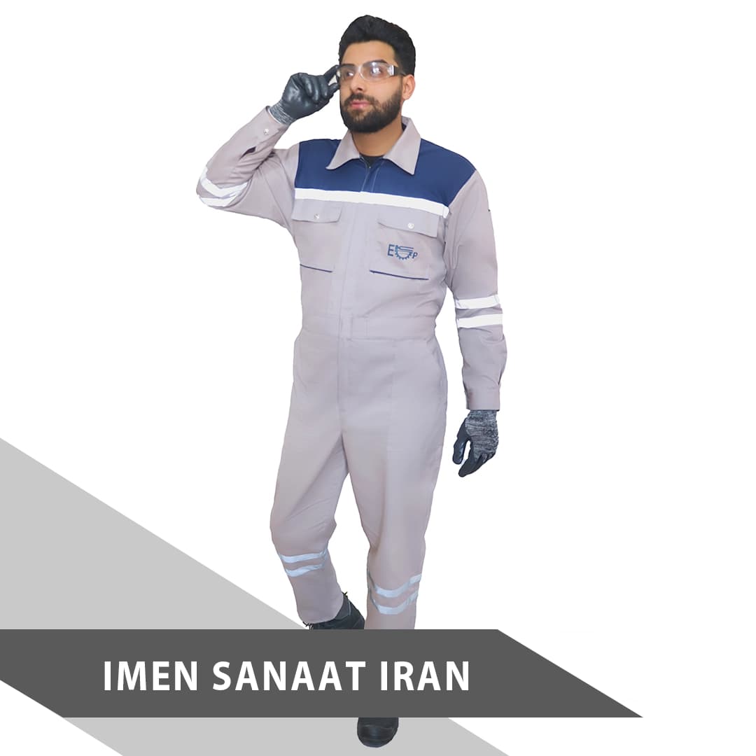 لباس کار رنگ روشن کد 823