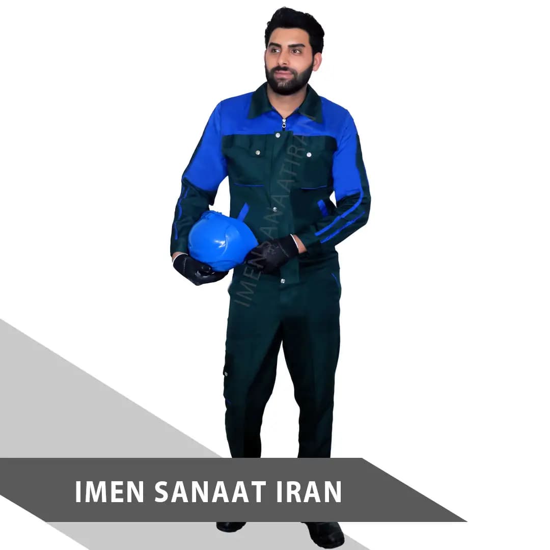 لباس کار سرمه ای تیره آبی کاربنی کد 1114