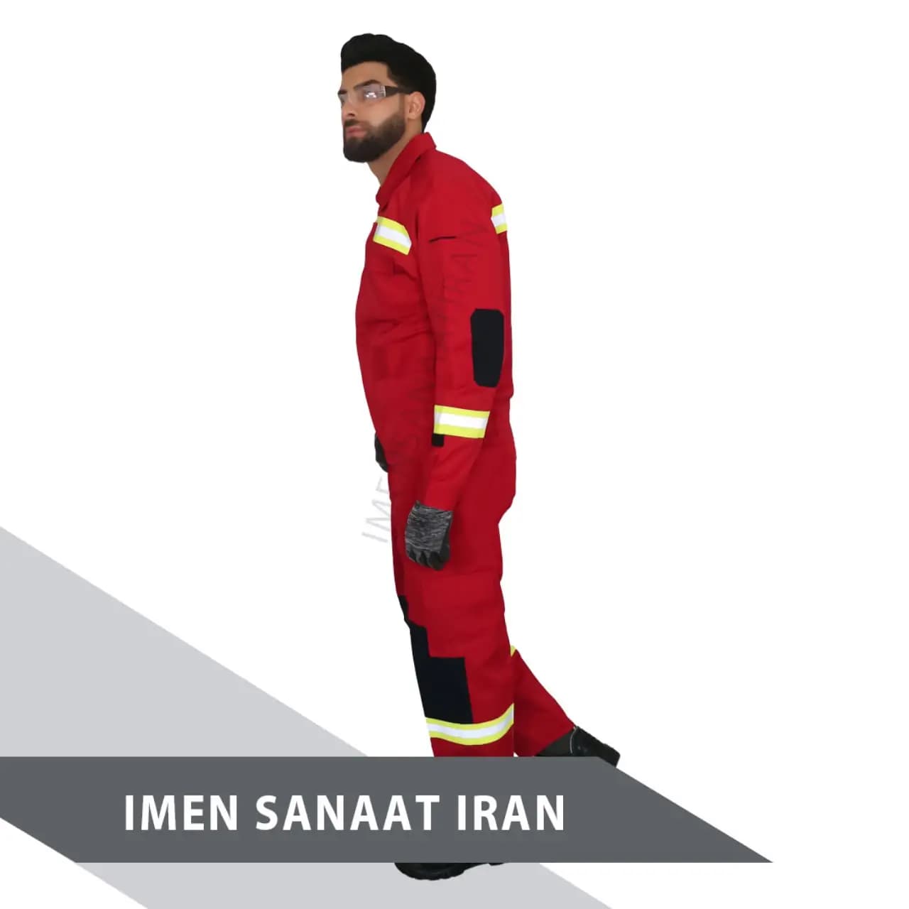 لباس کار آتش نشانی قرمز کد 1117 — تصویر ۴