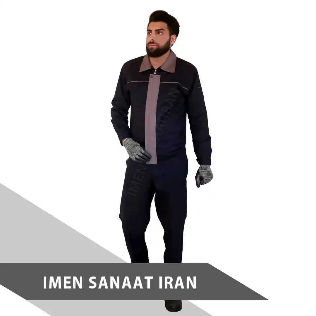 لباسکار کارگری مشکی کد 804 — تصویر ۲
