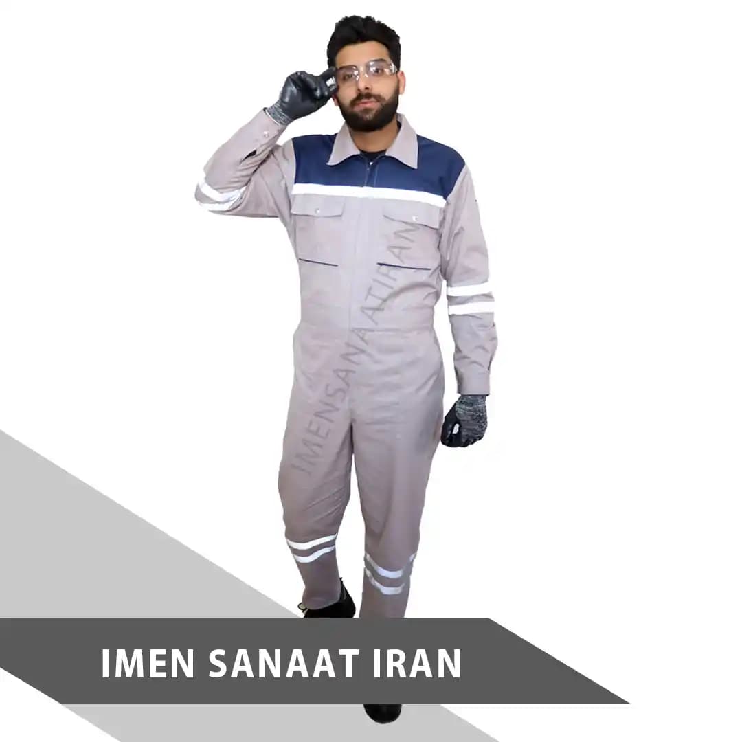 لباس کار سفارشی کد 957 ایمن صنعت — تصویر ۲